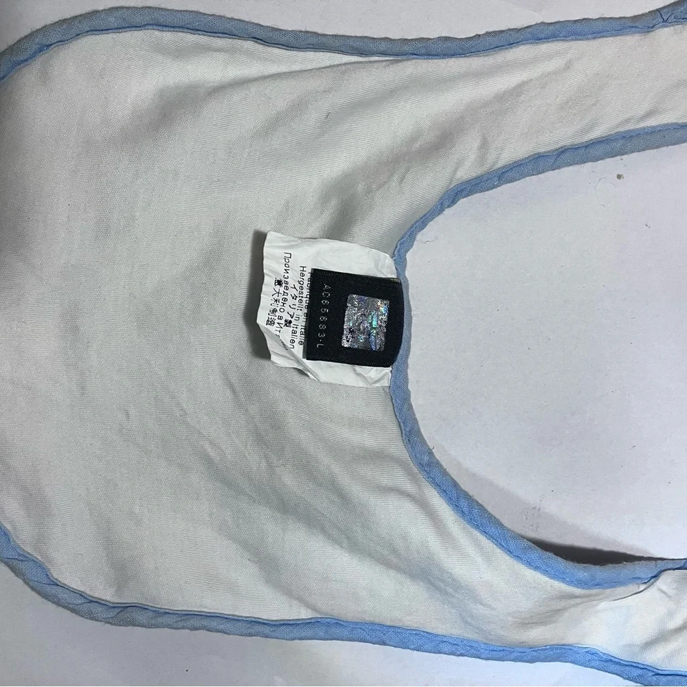 Authentic Fendi Kids Brown Patterned Bib